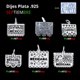 Dijes Plata .925 Colección SEPTIEMBRE
