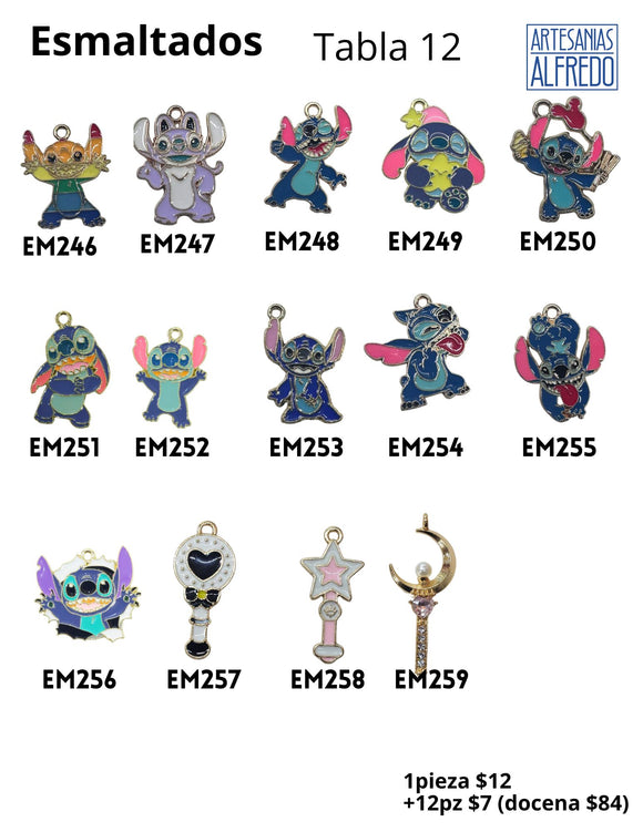 Esmaltados stitch Tabla 12