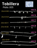 Tobillera Plata .925