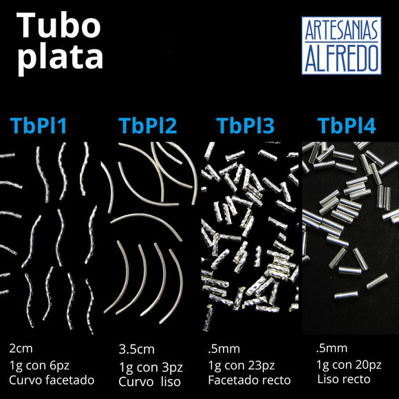 Tubo de plata .925 para armar