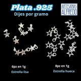 Dijes por gramo plata .925