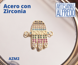 Dije de Mamá Acero con Zirconia