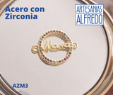 Dije de Mamá Acero con Zirconia