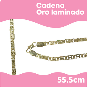 Cadena oro laminado