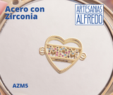 Dije de Mamá Acero con Zirconia