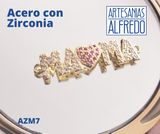 Dije de Mamá Acero con Zirconia