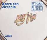 Dije de Mamá Acero con Zirconia