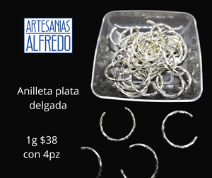 Anilleta de plata Delgada 925