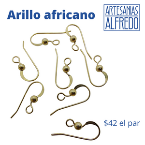 Arillo Africano Oro Laminado