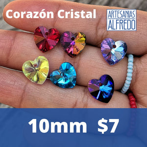 Corazón Cristal 10mm